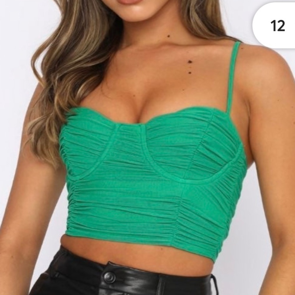 NWT Tag White Fox Boutique Life of the Party Bustier M